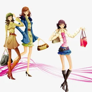时尚购物免抠