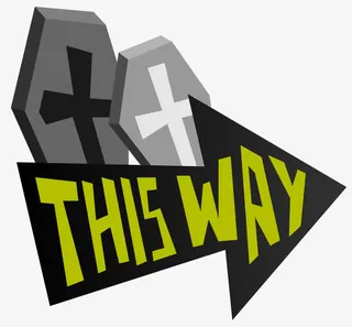 灰色墓碑箭头免抠