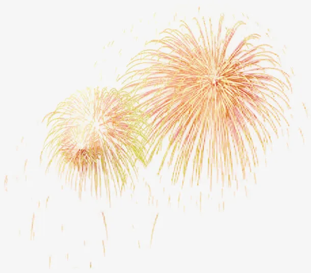 浪漫烟花新春图片免抠