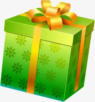 花朵纹理彩绘扁平风格质感高清礼盒包装免抠