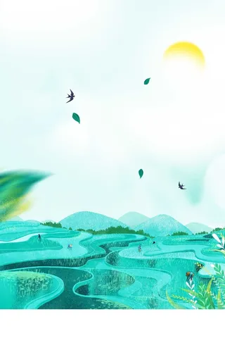 24二十四个节气芒种传统节日背景高清