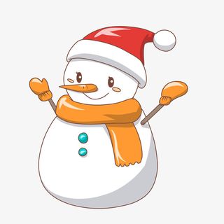圣诞冬至小雪人3免抠
