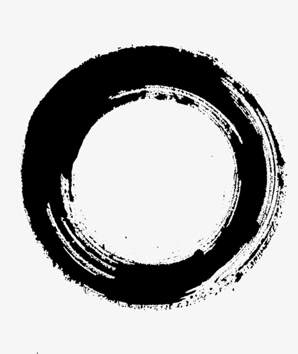 黑色水墨画免抠