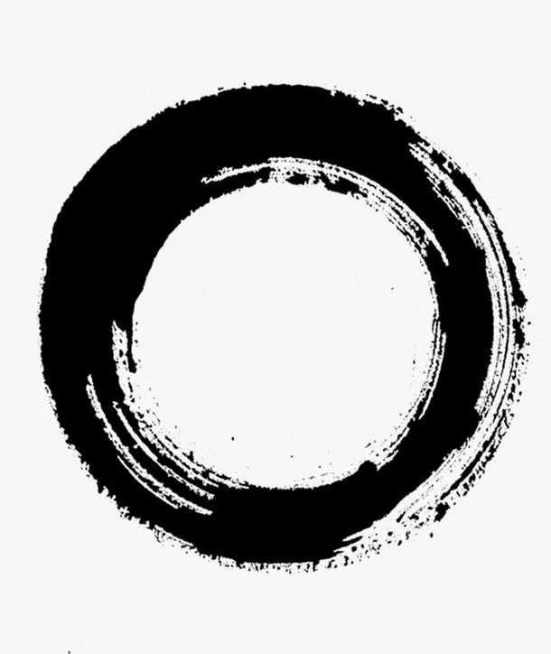 黑色水墨画免抠