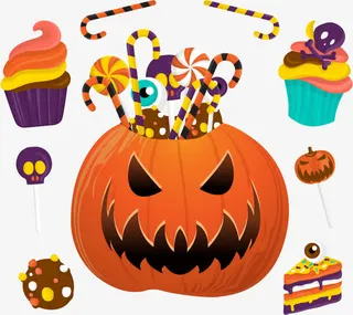 万圣节南瓜元素免抠