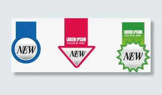 矢量商品促销标签免抠