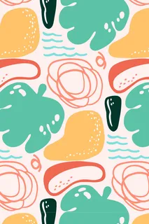 彩色欧式涂鸦免抠