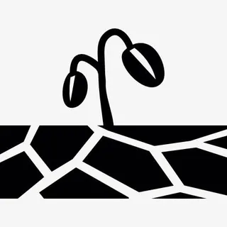 植物的芽从地面图标免抠