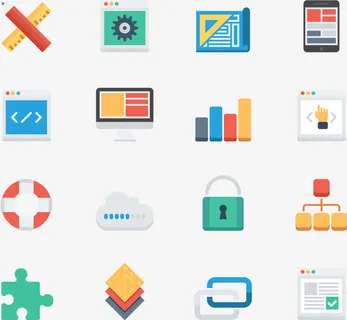 工作元素图标合集矢量免抠