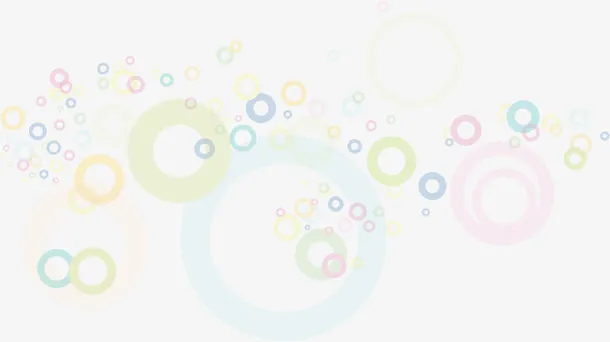 夏日五彩泡泡免抠