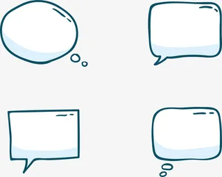 超萌气泡对话框免抠