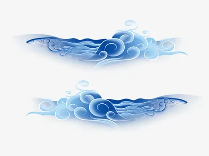 蓝色祥云免抠 蓝色祥云免抠