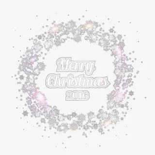 2016年圣诞圆环矢量素材免抠