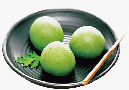 绿色青团清明节美食免抠