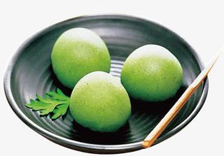 绿色青团清明节美食免抠