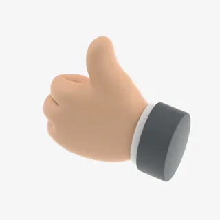 C4D 手势 手 大拇指免抠