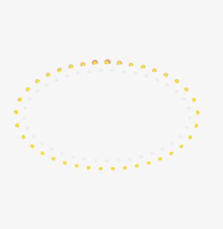 黄色光圈圆点免抠