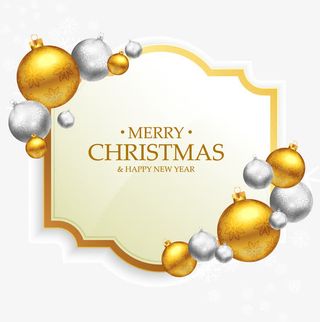 矢量手绘圣诞节标签免抠