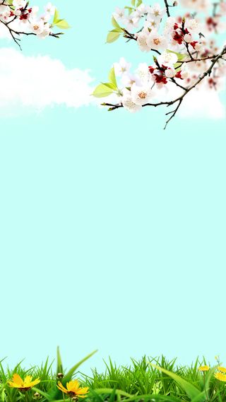 春天H5分层背景高清