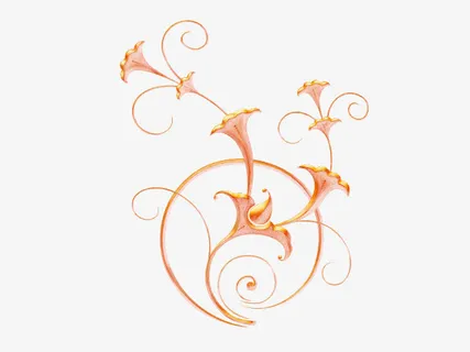 漂浮花瓣气泡简洁大方树叶树丛免抠