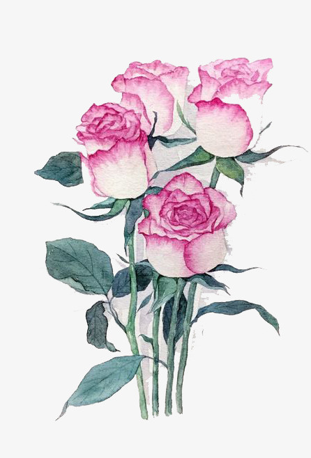 粉色鲜花免抠