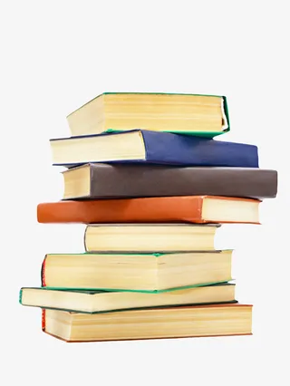 纯色加厚较新的一叠书实物免抠