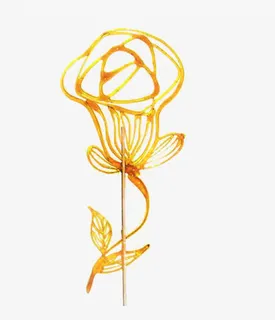 玫瑰花糖画素材图片免抠