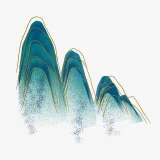 中国风山水山峰免抠