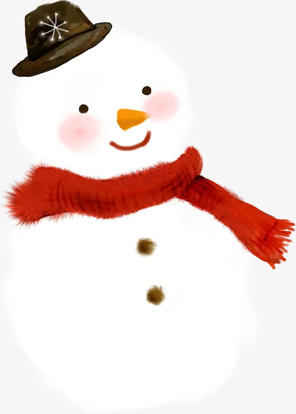 冬季可爱雪人装饰免抠