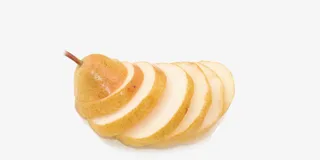 切成片的梨子免抠