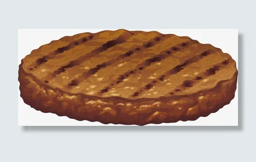 肉饼牛肉饼猪肉饼食物免抠