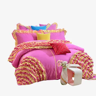 新婚床品贴布绣四件套免抠