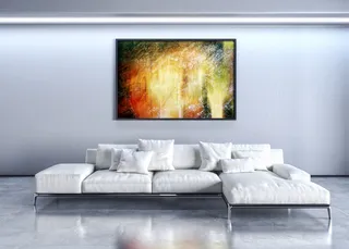 明亮客厅沙发背景素材高清