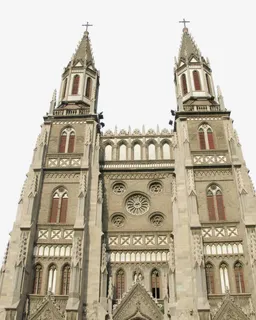 济南教堂大楼免抠