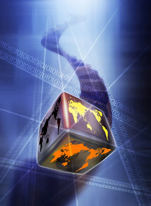 抽象地球科技海报背景高清