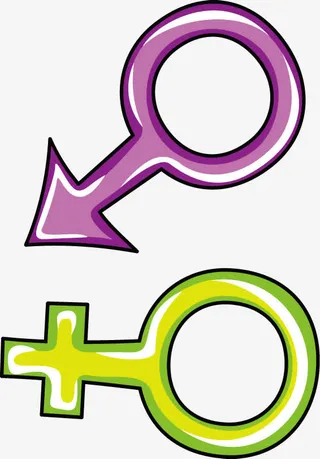 手绘紫色卡通玩意素材免抠