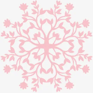 白色造型雪花免抠