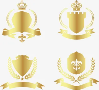 金箔纸渐变标签免抠