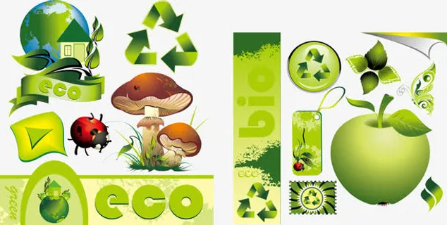 生态环保设计元素矢量素材免抠