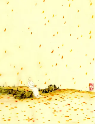 纯色背景不规则形状人物立绘素材