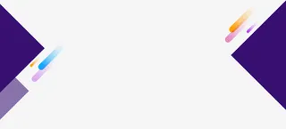 蓝色卡通对称形状几何图形免抠