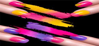 创意美甲广告海报背景高清