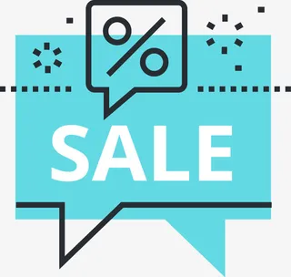 网上购物设计标签免抠