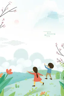 春游踏青春天旅游海报高清