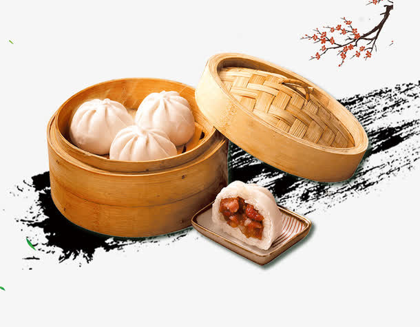 免抠特色美食包子免抠