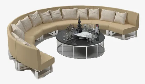 弧形沙发免抠