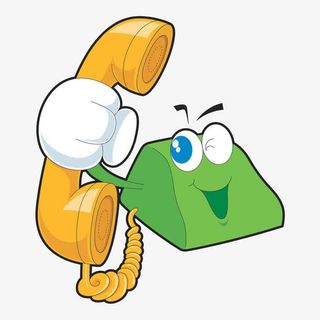 拨打电话卡通电话免抠