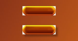 黄色亮光按钮装饰免抠标签元素