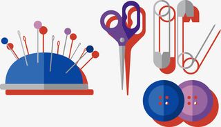 矢量缝纫素材免抠