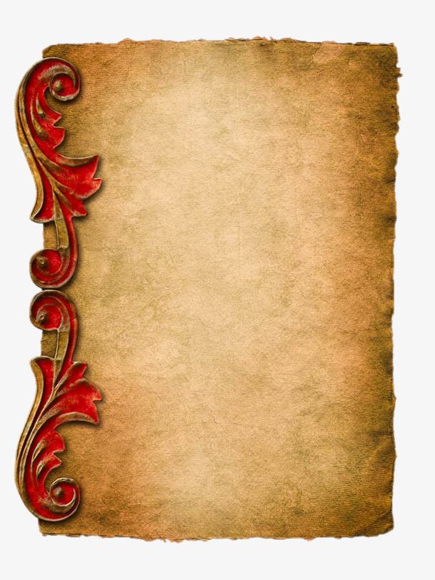 欧式复古空白边框免抠